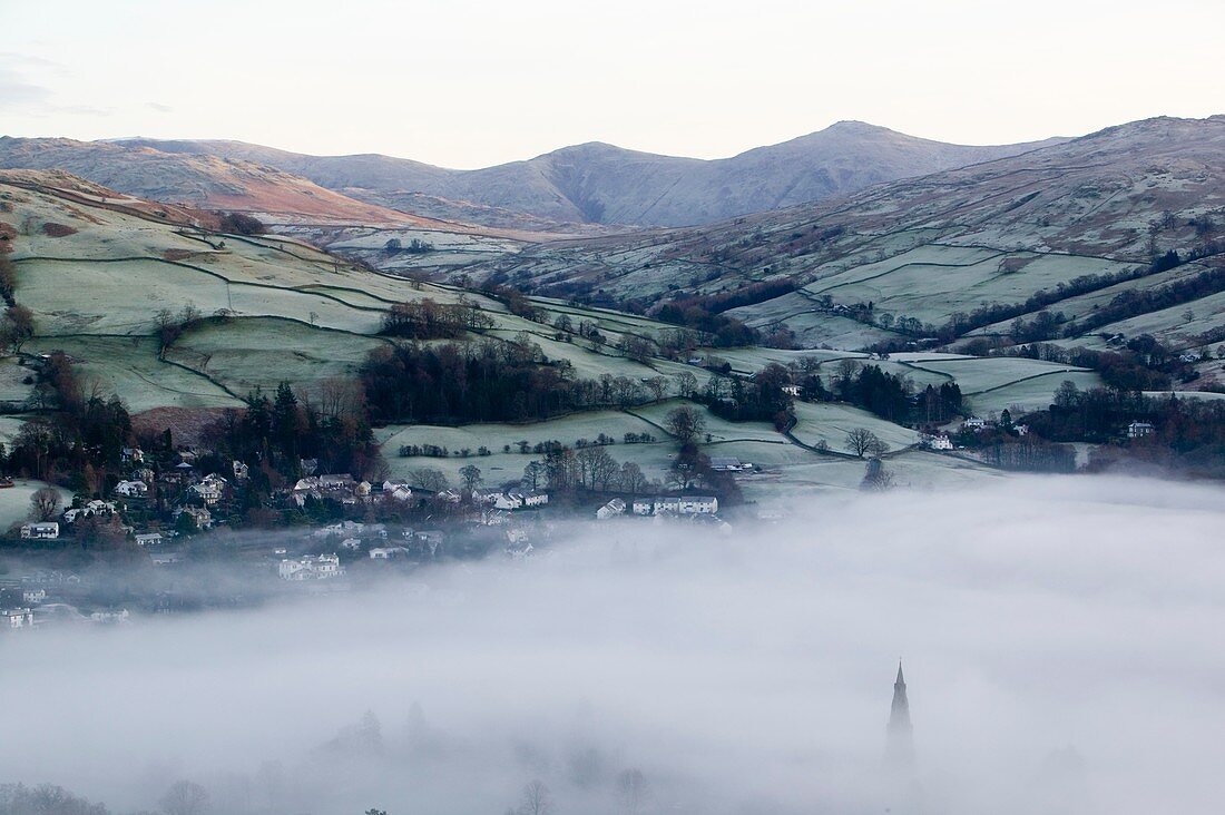Valley mists,Ambleside Lake District,UK