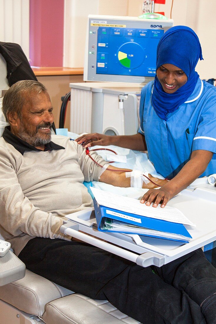 Shared care dialysis unit