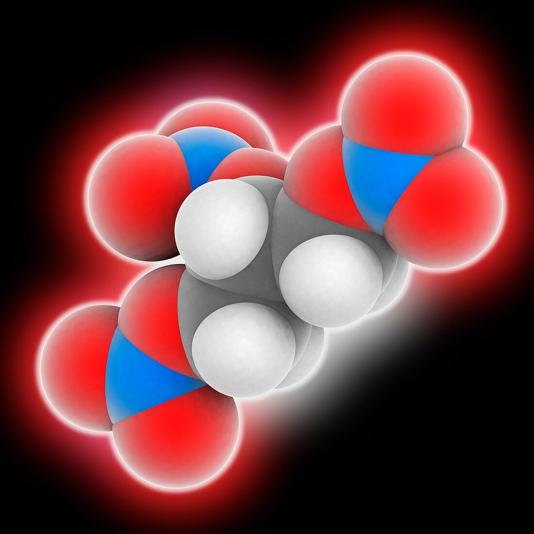 Nitroglycerin molecule