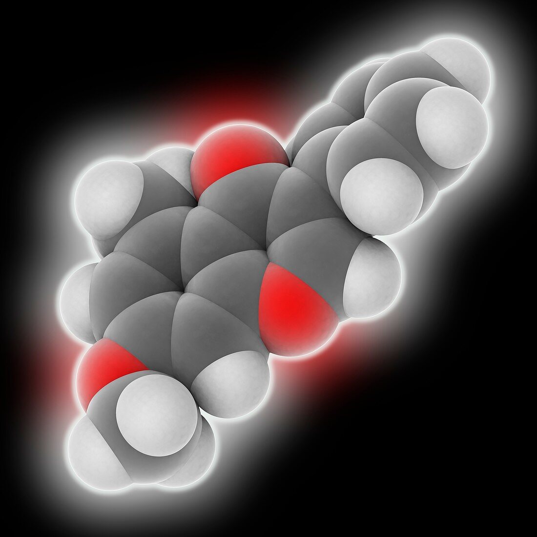 Methoxyisoflavone molecule