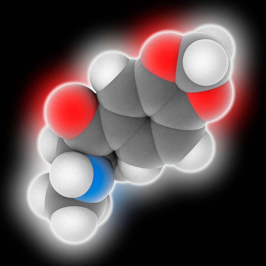 Methylone drug molecule