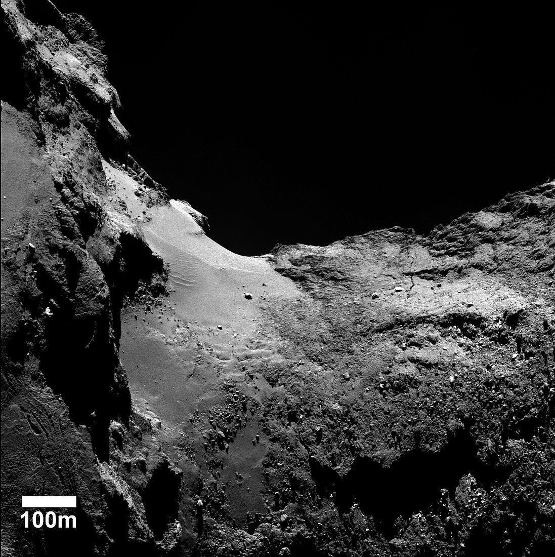 Neck of Comet Churyumov-Gerasimenko