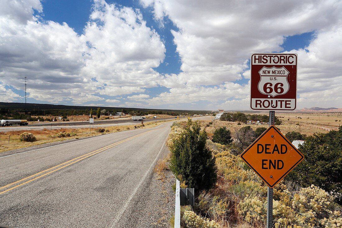 Route 66 sign,USA