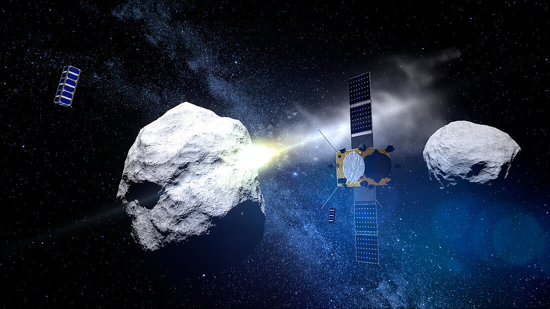Asteroid Impact Mission,illustration