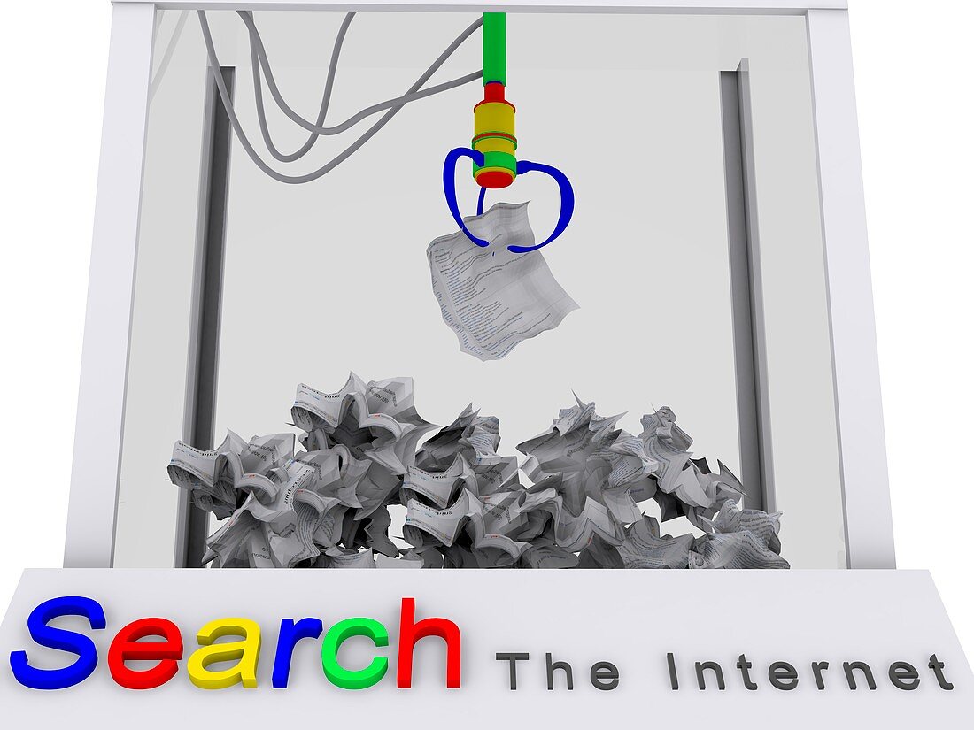 Internet search engine,conceptual image