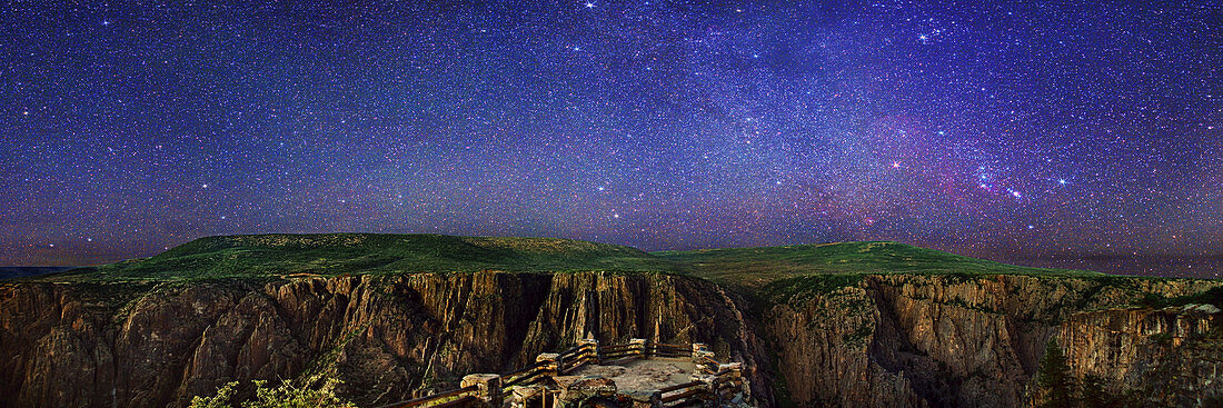 Night sky over Black Canyon
