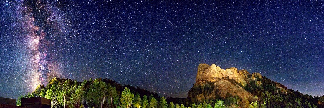 Milky Way over Mount Rushmore
