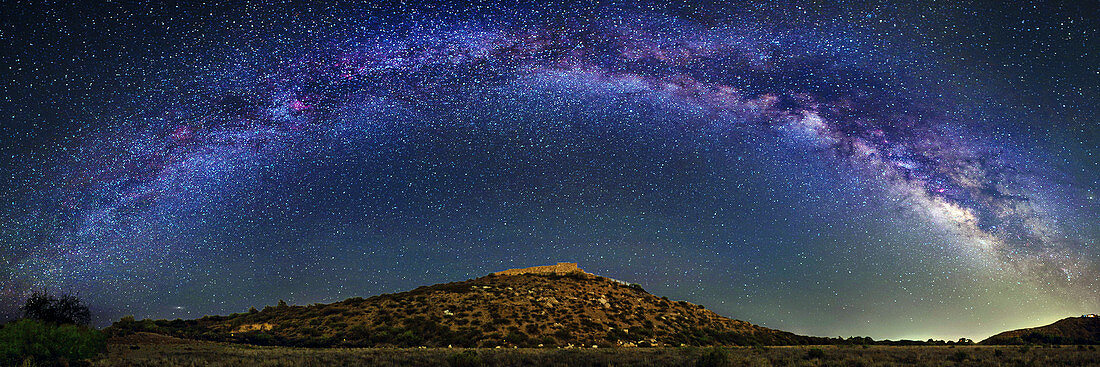 Milky Way over Tuzigoot ruins