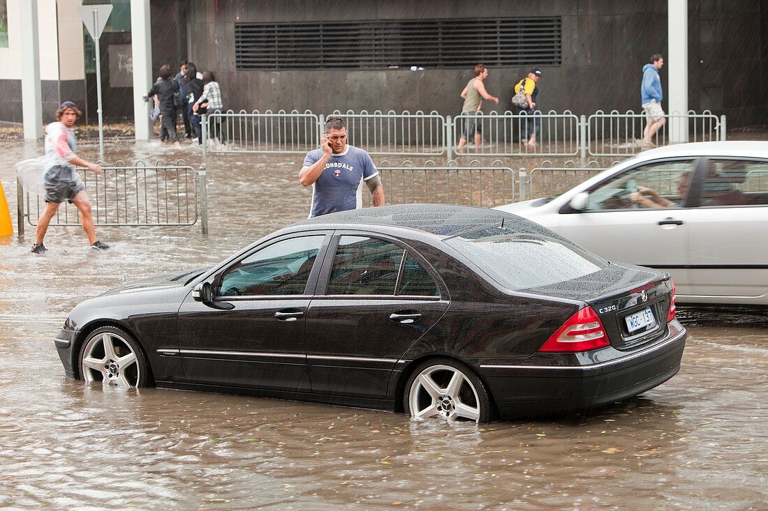 Flooding in Melbourne,Australia