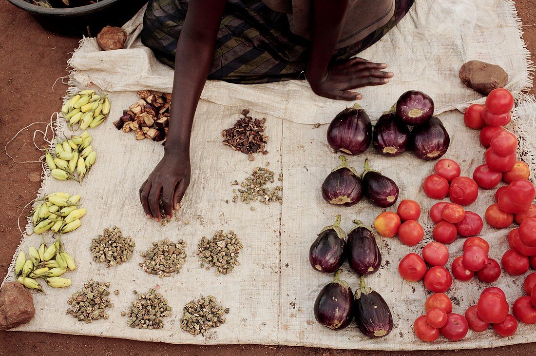 Vegetable stall,Ghana