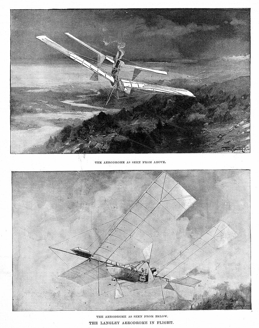 Langley's steam-powered model plane