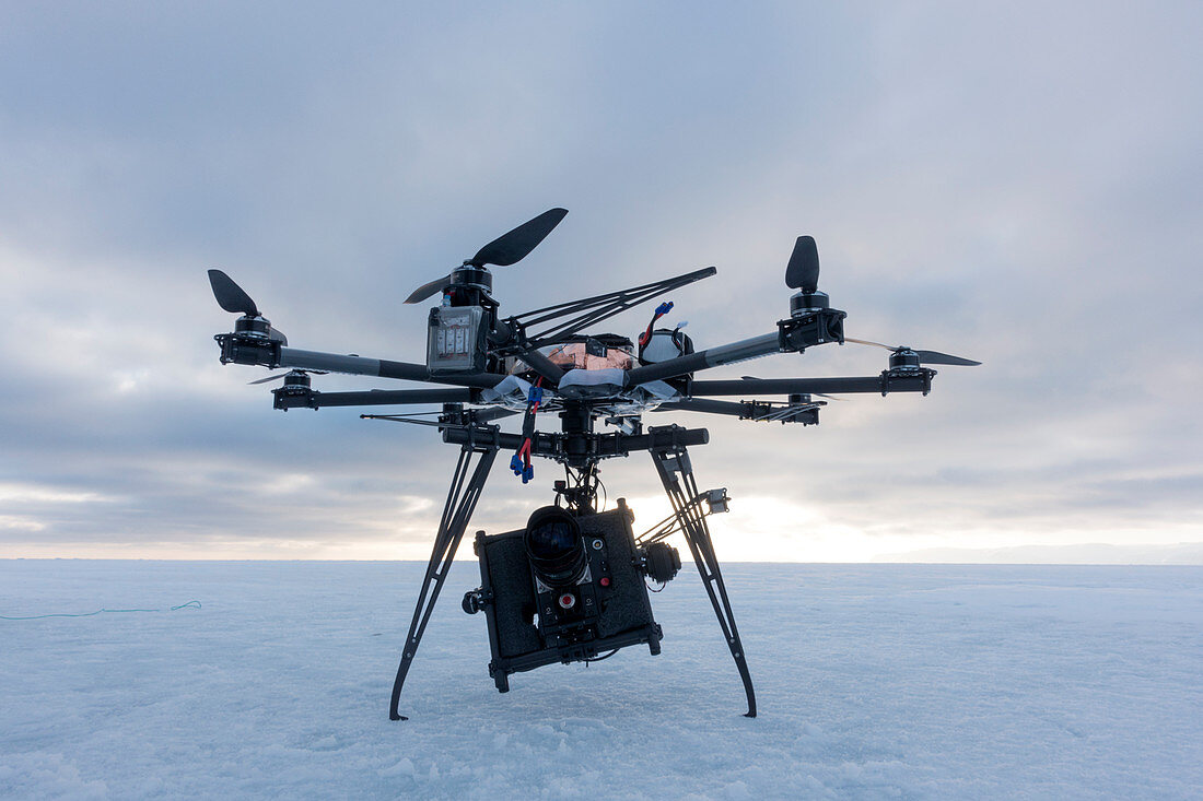 Octocopter movie camera drone