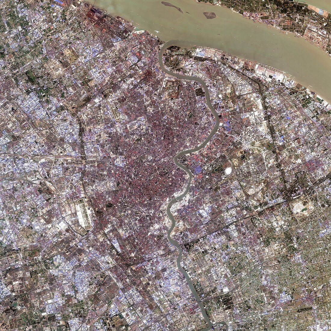 Shanghai,satellite photo,2015