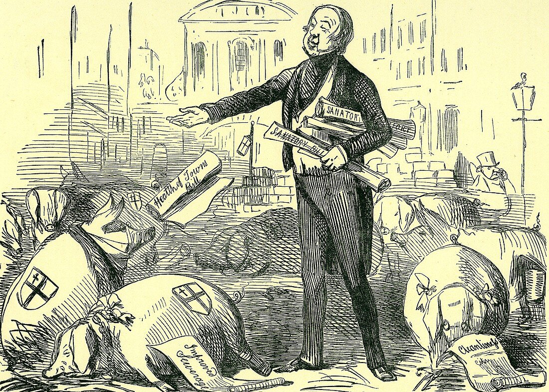 Public Health Act,1848,cartoon