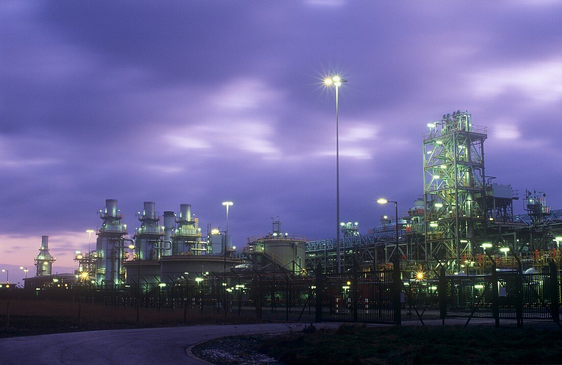 A gas processing plant