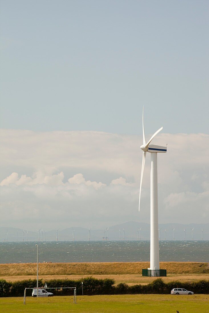An onshore wind turbine