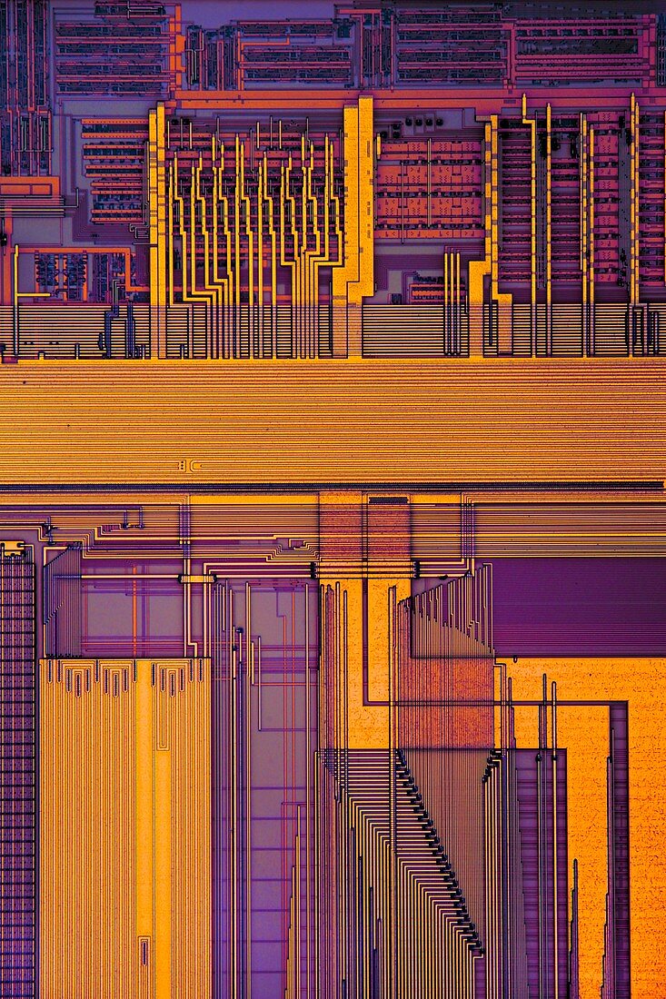 Microprocessor components,micrograph