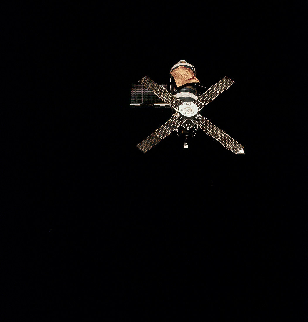 Skylab 1 space station in orbit