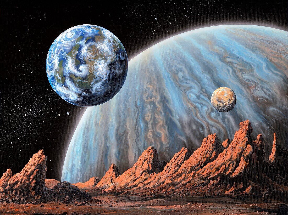 Extrasolar planets,illustration