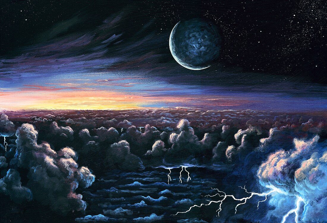 Alien dawn,illustration