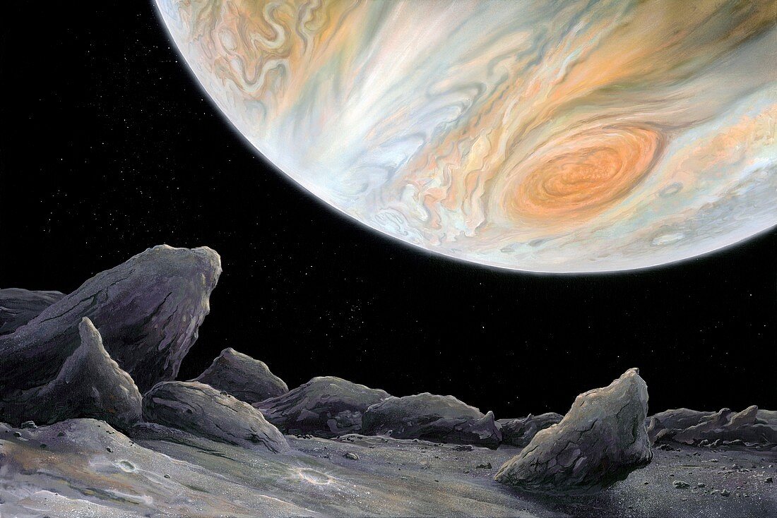 Jupiter from its innermost moon Metis