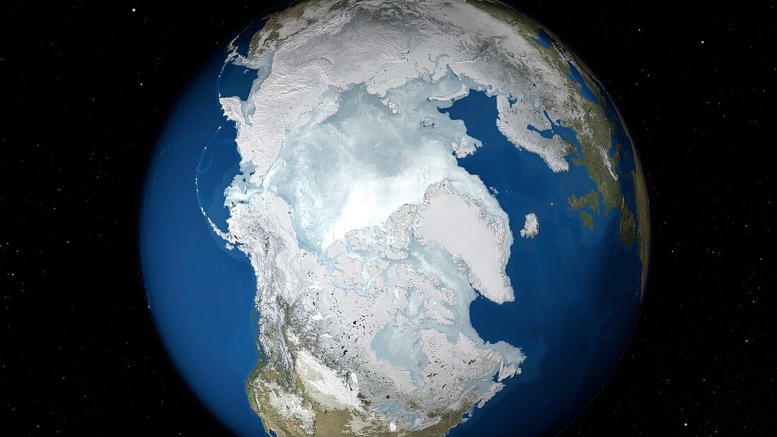 Maximum Arctic sea ice cover,2015