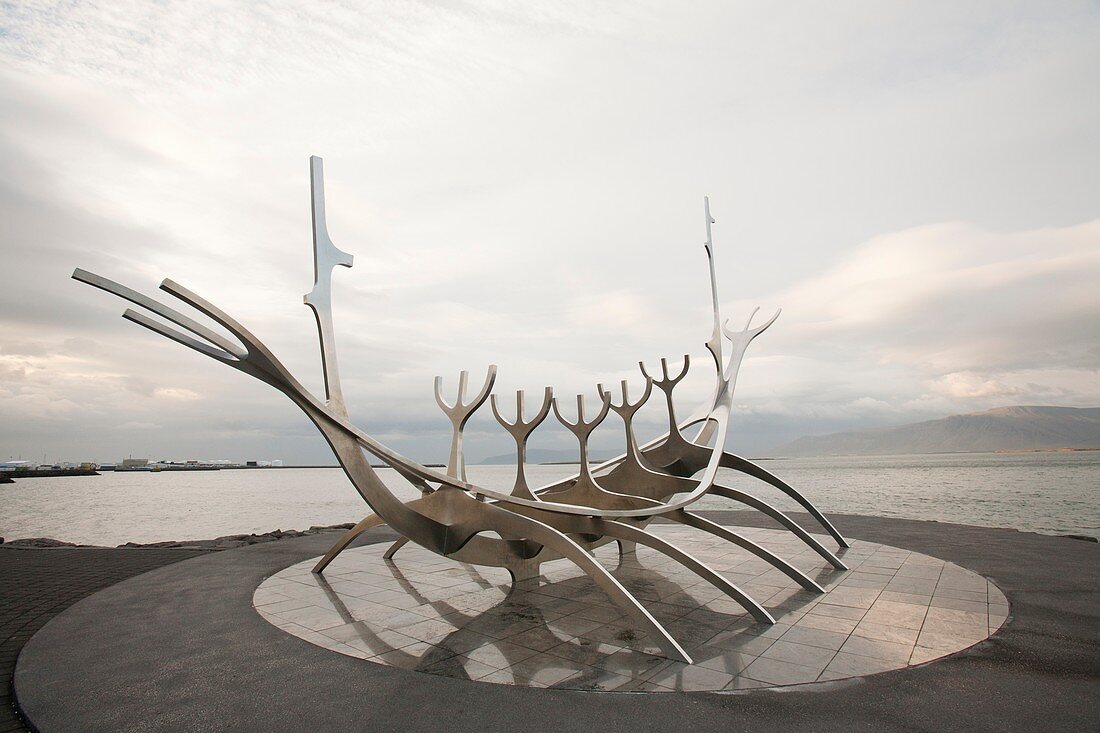Viking ship sculpture
