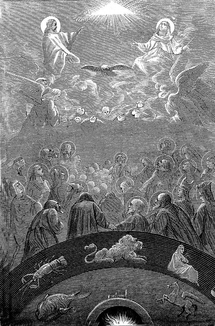 Mediaeval Heaven and Earth,illustration