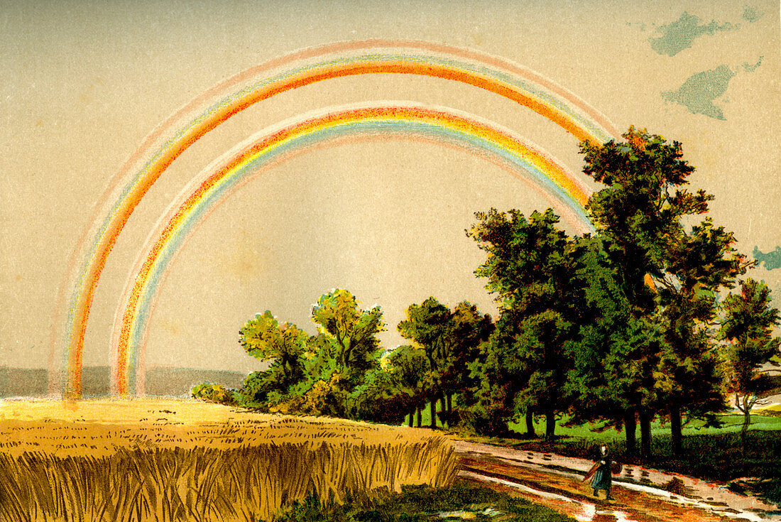 Rainbow,19th Century illustration