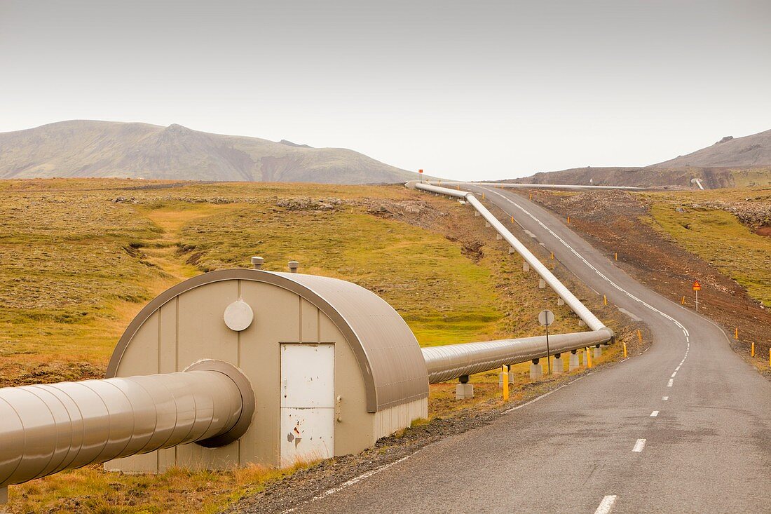 Geothermal pipeline,Iceland
