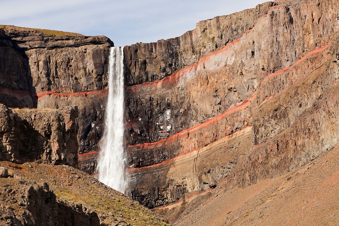 Hengifoss waterfall,Iceland