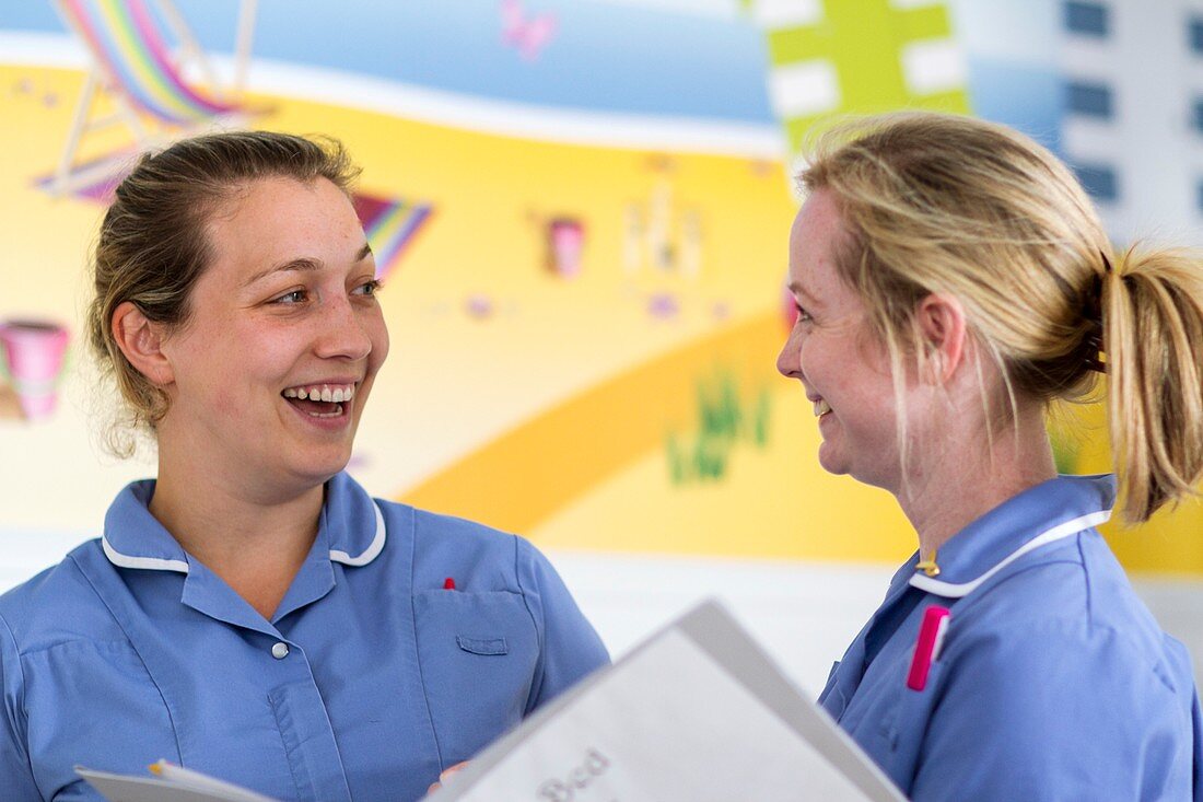 Nurses chatting