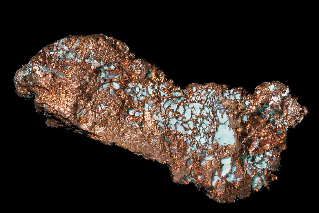 Turquoise on native copper I