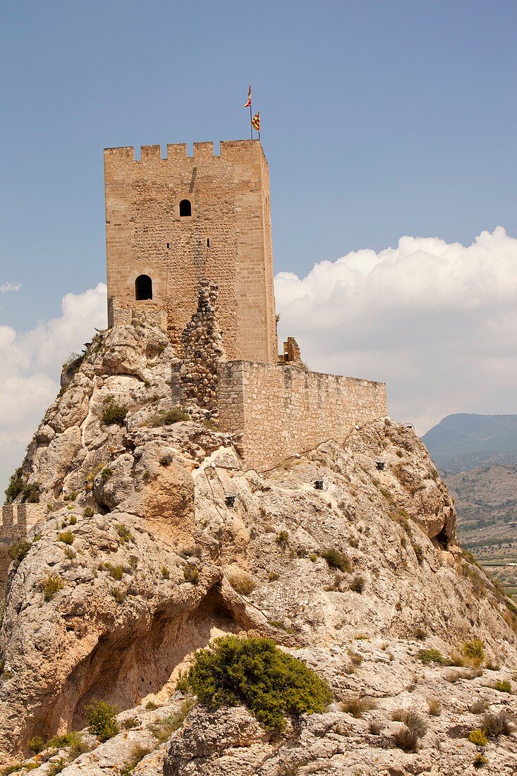 Sax Castle in Sax,Murcia,Spain