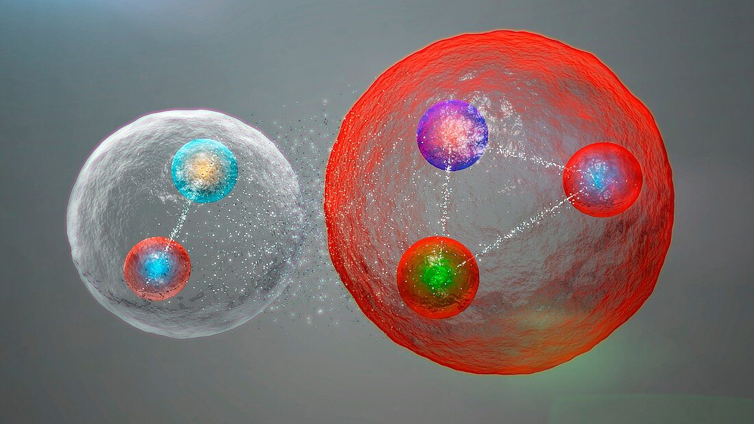Pentaquark particle,illustration