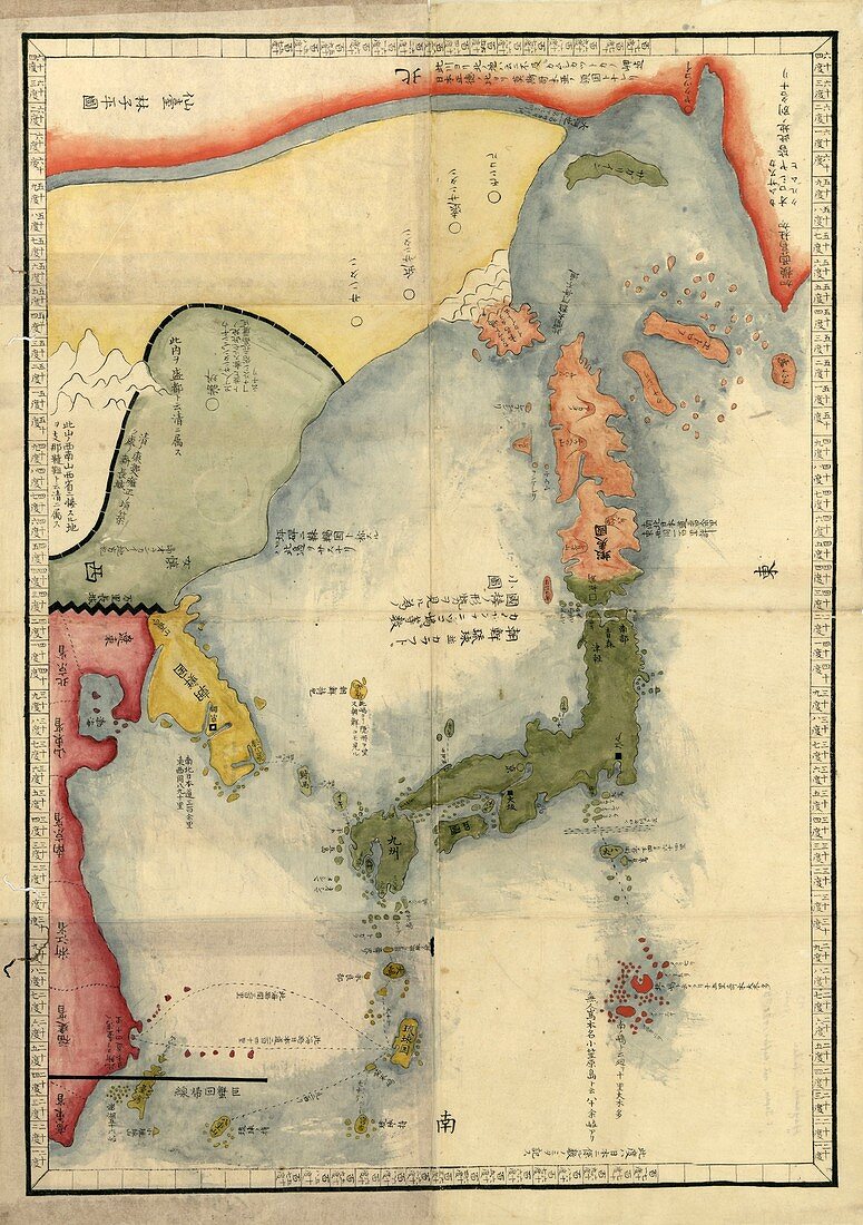Map of Japan,18th century