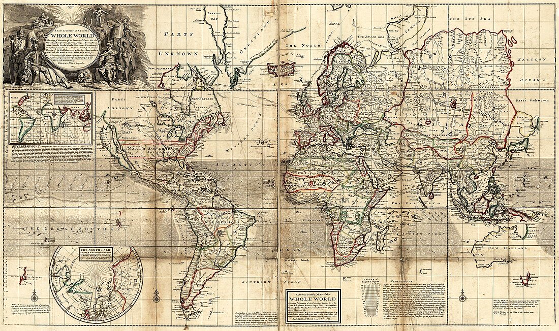 World map,1719