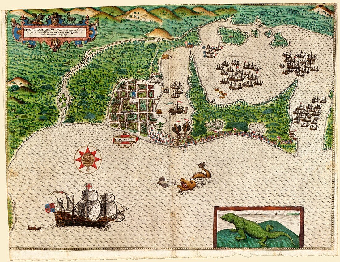 Drake's attack on Cartagena,1586