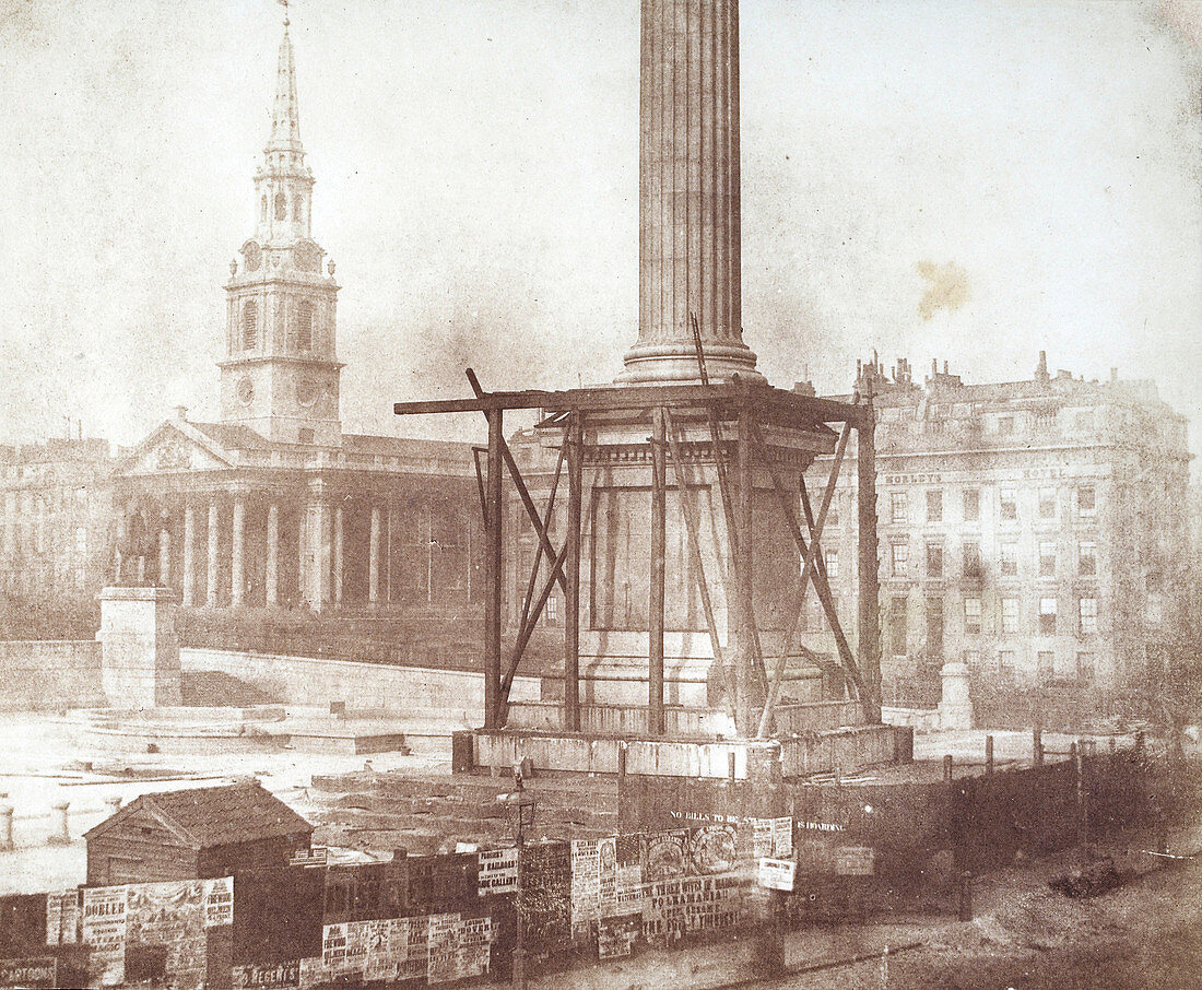 Nelson's Column construction,1843