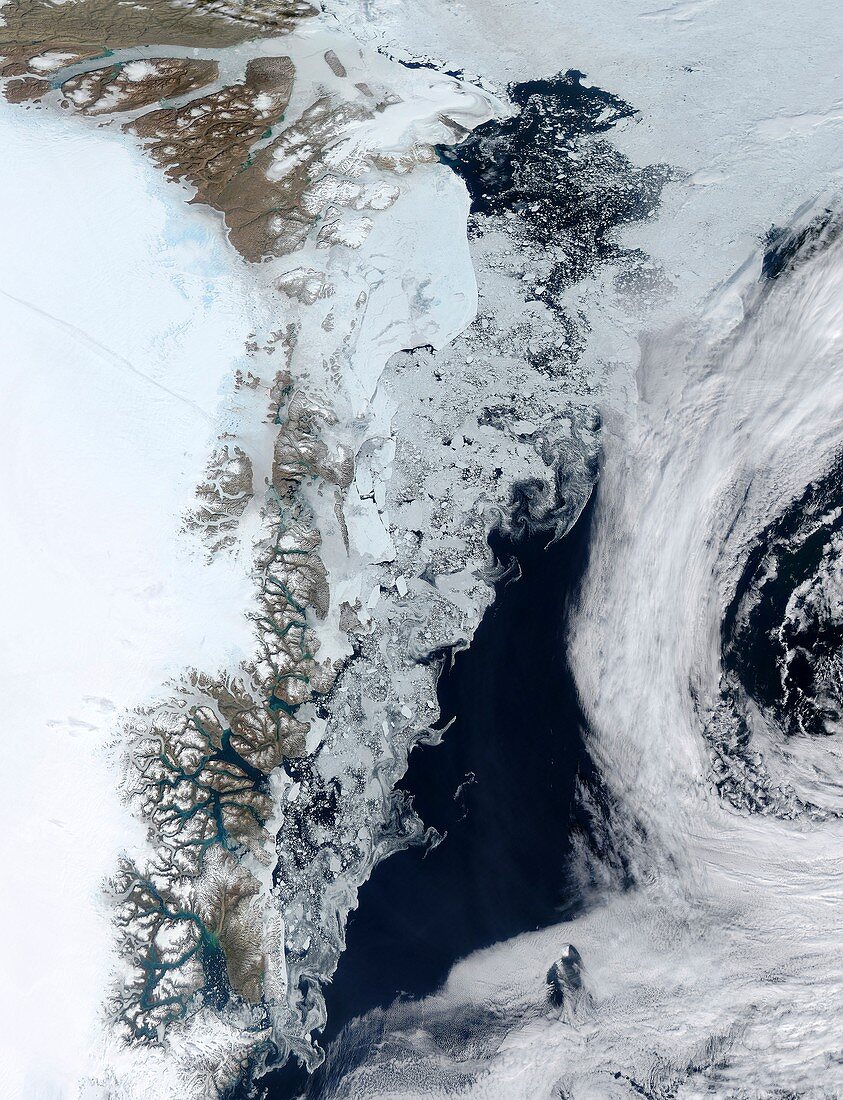 Melting Arctic sea ice,July 2015