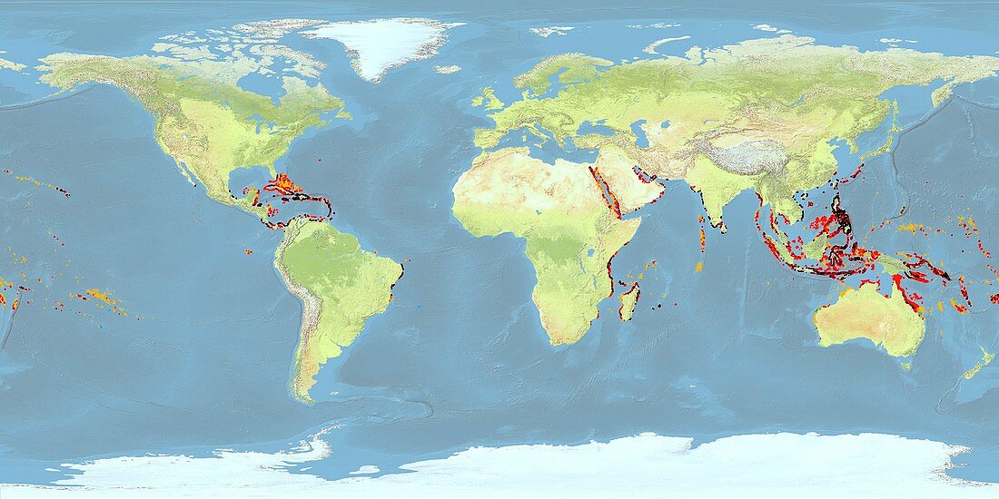 Coral reefs under threat,2050