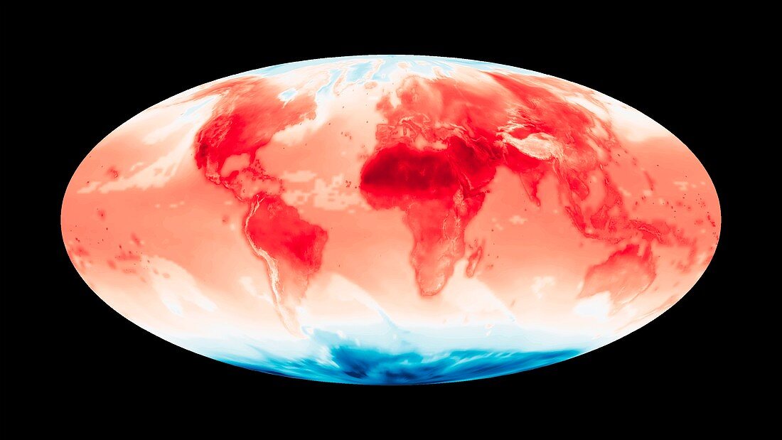 Global maximum air temperature,2014