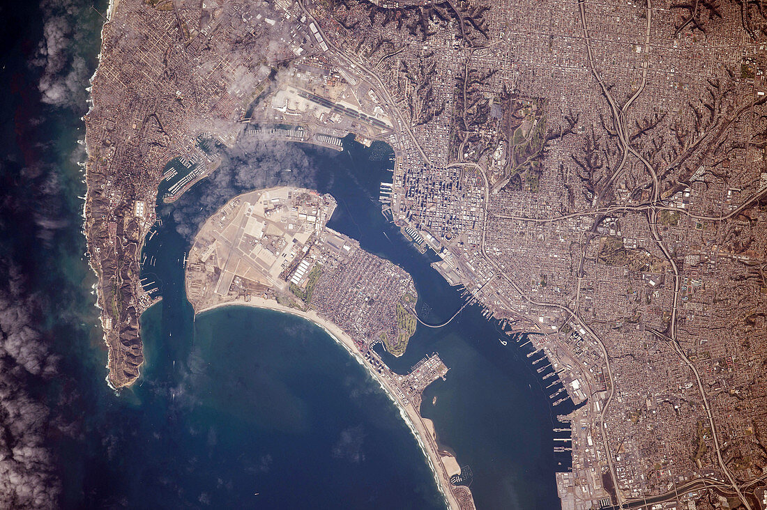 San Diego,USA,ISS image
