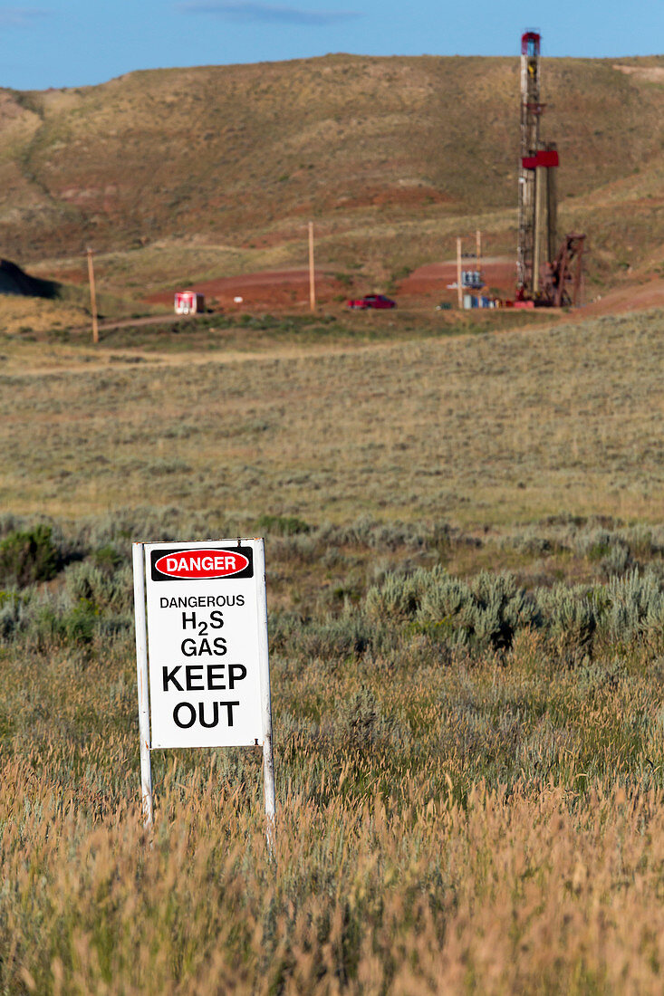 Oil drilling,Wyoming,USA