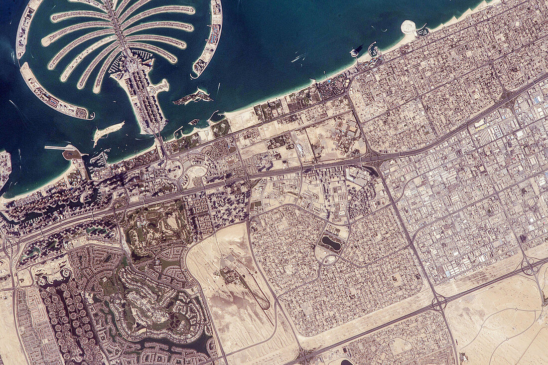 Palm Jumeirah,ISS image