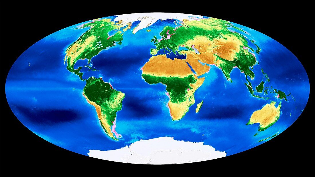 Global biosphere,annual cycle