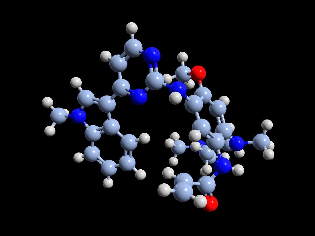 Osimertinib lung cancer drug molecule