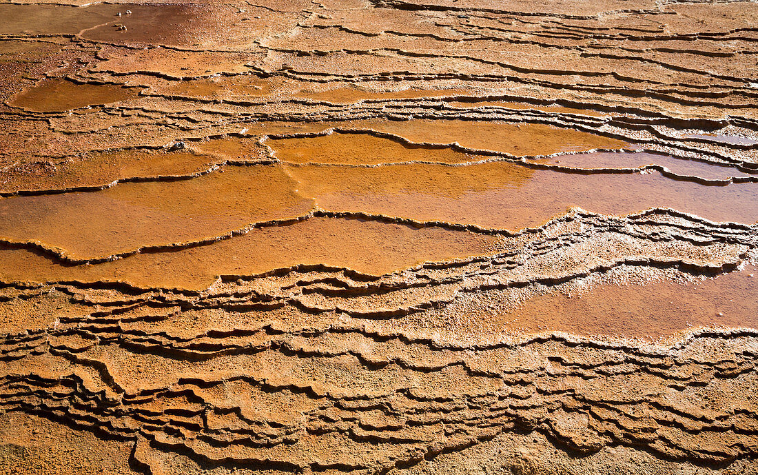 Mineral terraces at Crystal Geyser,USA