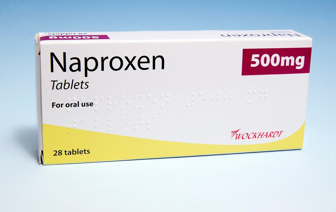 Naproxen anti-inflammatory tablets