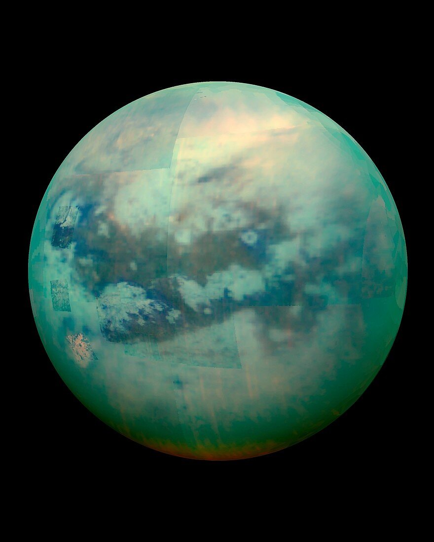Titan from space,Cassini image